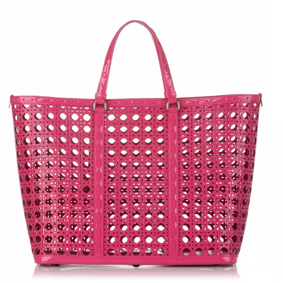 Dior Cannage Perforated Leather Tote Bag - Picture 12 of 14
